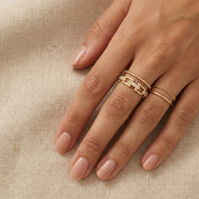 Crystal Chain Ring