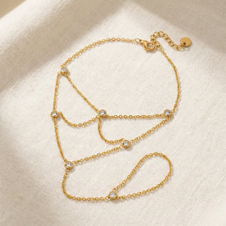 Crystal Ring Bracelet