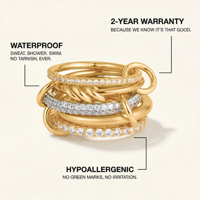 Twisted Stack Ring
