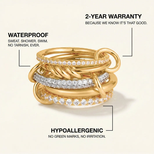 Twisted Stack Ring