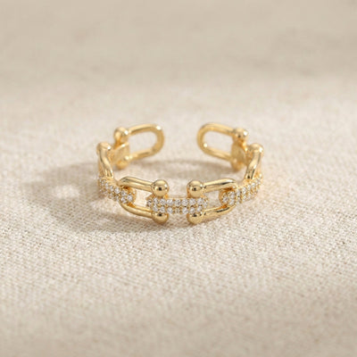 Crystal Chain Ring