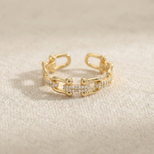 Crystal Chain Ring