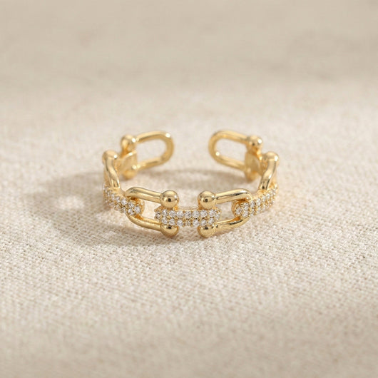 Crystal Chain Ring
