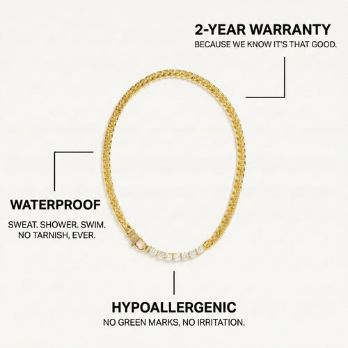 Cuban Link Crystal Necklace