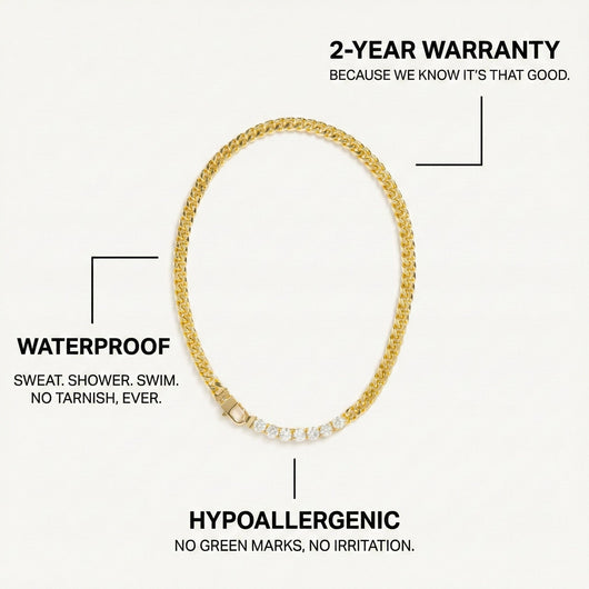 Cuban Link Crystal Necklace