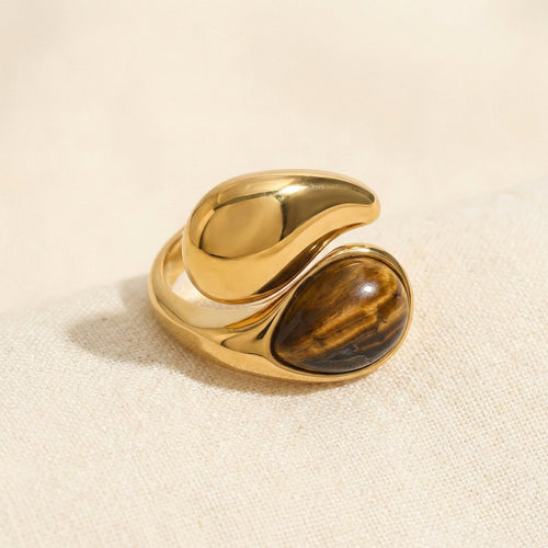 Wave Pearl Ring