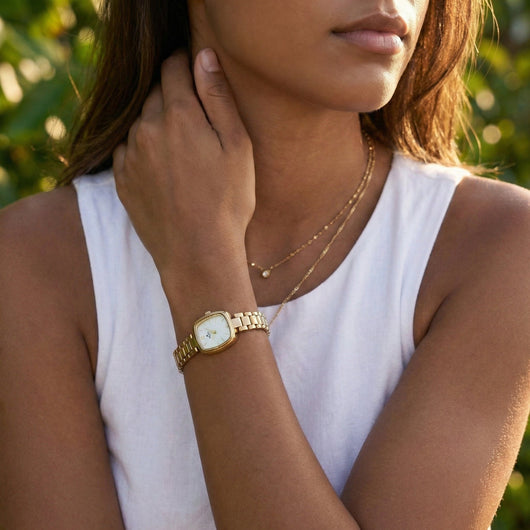 Pearl Dial Watch
