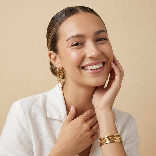 Chain Fringe Hoops