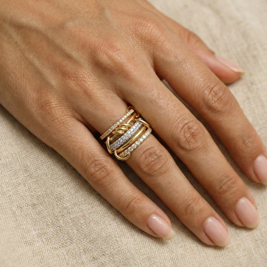 Twisted Stack Ring