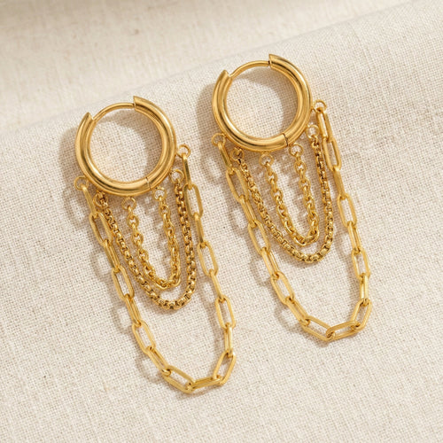Chain Fringe Hoops