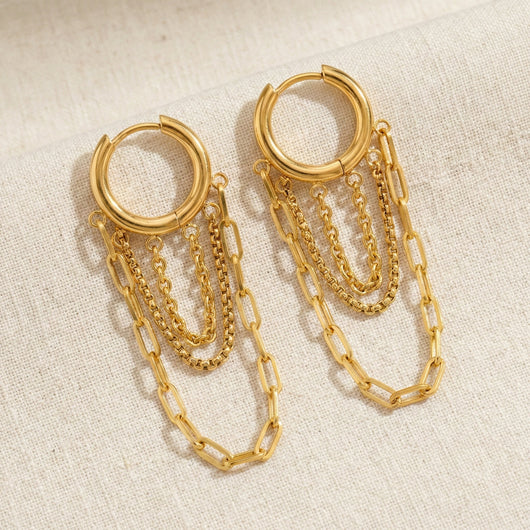 Chain Fringe Hoops