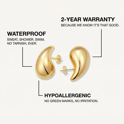 Wave Drop Earrings