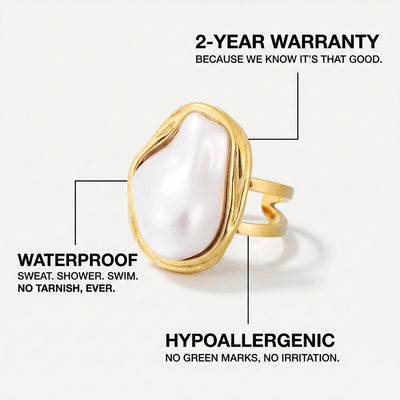 Baroque Pearl Ring