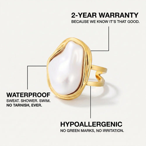 Baroque Pearl Ring