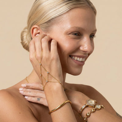 Crystal Ring Bracelet