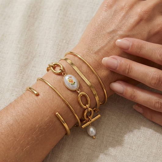 Floral Charm Bracelet