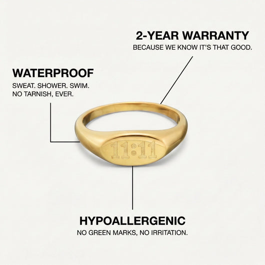 11:11 Signet Ring