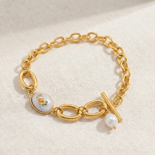 Floral Charm Bracelet