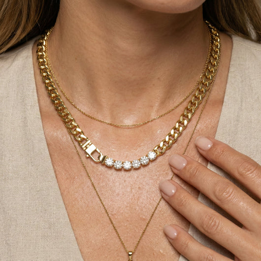 Cuban Link Crystal Necklace