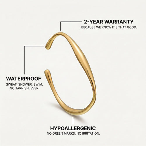 Smooth Gold Cuff