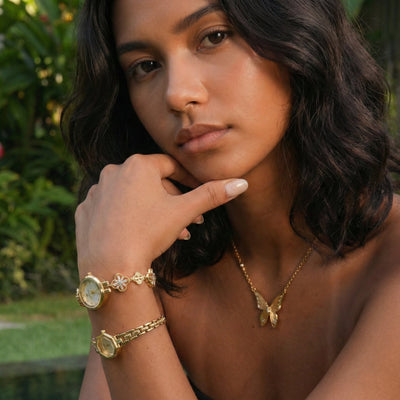 Crystal Clover Watch
