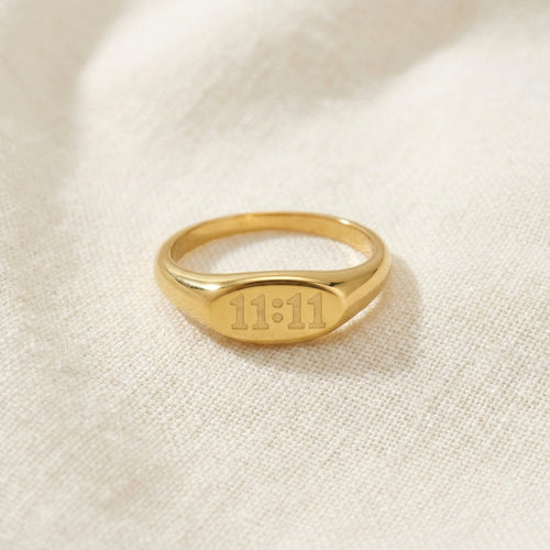 11:11 Signet Ring